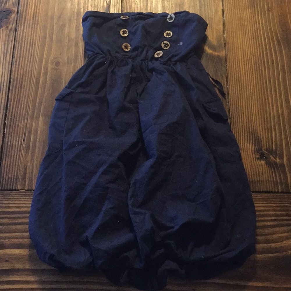 Strapless mini dress